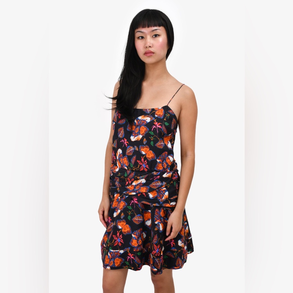 NWT- Derek Lam 10 Crosby
Twist Waist Cami Flounce Mini Dress Black